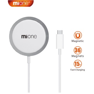 Mione ที่ชาร์จไร้สาย 15W รองรับที่ชาร์จแม่เหล็ก สําหรับ IP 13 12 11 14 Pro Max Mag Qi Charger