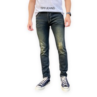 JEANSEXPRESS Skinny Mens Denim388 กางเกงยีนส์ทรงสกินนี่ สีบลูฟอกสนิม ผ้ายืดใส่สบาย เป้าซิป Size 28-36 รับชำระปลายทาง