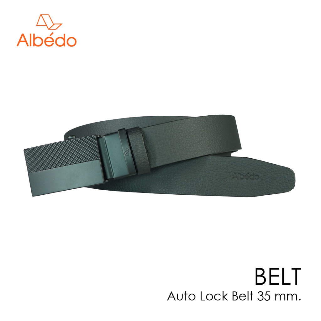 [Albedo] AUTO LOCK BELT 35 MM. เข็มขัดหัวออโต้ล็อค/เข็มขัดผู้ชาย/เข็มขัดทำงาน/เข็มขัดหนัง/เข็มขัด - 