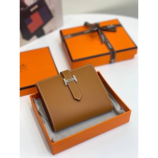 🔥ผ่อนได้🔥Hermes Wallet กระเป๋าสตางค์ใบสั้น 12 cm [ หนังแท้ ] งาน Original อุปกรณ์ : Full Box Set