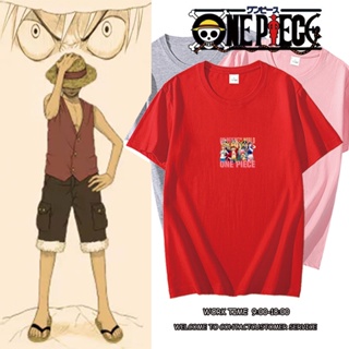 เสื้อยืดสไตล์เกาหลี One Piece Roronoa Zoro เสื้อยืดคอกลม เสื้อยืดแฟชั่น รัดรูป เสื้อวินเทจชาย เสื้อยืดสีพื้น_40