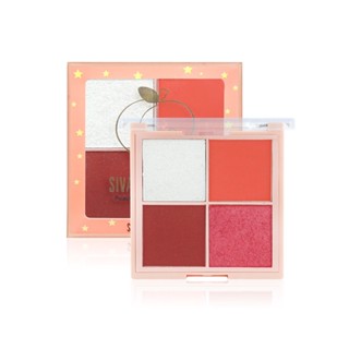 Sivanna Peach Pro Blush &amp; Hightlight #HF6045 : ซิวานน่า พีช โปร บลัช และ ไฮไลท์ บรัชออน ปัดแก้ม x 1 ชิ้น alyst