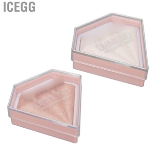 Icegg Highlighting Powder Soft Texture Shiny Glitter Long Lasting Highlighter Makeup Palette Cosmetics for Women