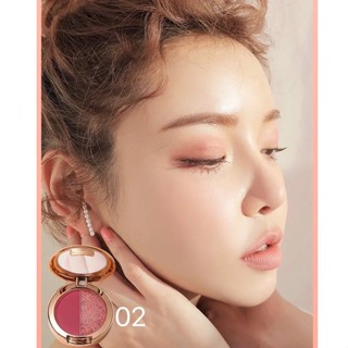 อายแชโดว์ 3เฉดสี 2สี พาเลทตา เครื่องสำอางผญ ติดทนนาน กันน้ำ กันเหงื่อ--5121