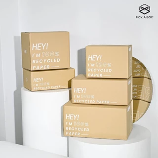 กล่อง ECO BOX (Size 2C) - 20 ใบ : กล่องพัสดุรักษ์โลกผลิตจากเยื่อไม้รีไซเคิล PICK A BOX