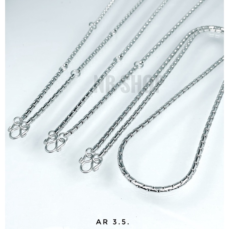 S-747 สร้อยคอสแตนเลสแท้ ลายAR3.0ย สร้อยห้อยพระ สร้อยคอสแตนเลสผู้ชาย ไม่ลอกไม่ดำ100% .ใส่อาบน้ำได้
