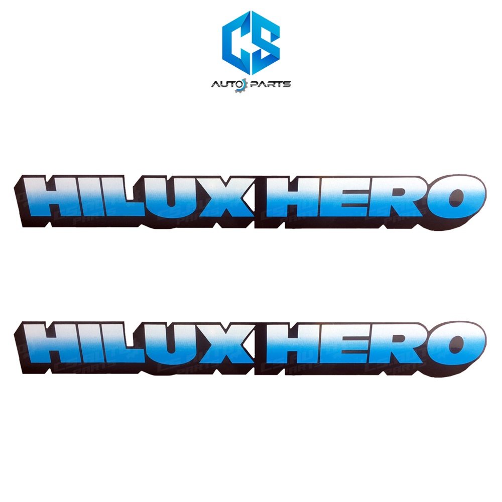 สติ๊กเกอร์ HILUX HERO ฟ้า - TOYOTA HERO