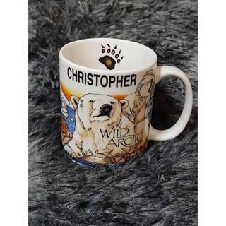 🌳🐺🐻‍❄️🦭🐋 WILD ARCTIC SEA WORLD MUG CUP SOUVENIR POLAR BEAR 🐻‍❄️ WHALE 🐋 WALRUS 🦭 WOLF 🐺 แก้วมัคเซรามิก ลายสวยมากๆ