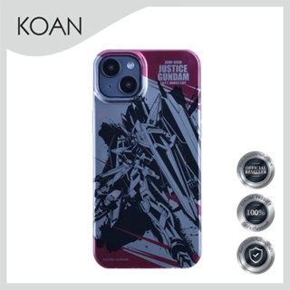 เคสมือถือBUMPIN Gundam Seed for iP 14 / 14 Plus/ 14 Pro/ 14 Pro Max - Justice Gundam