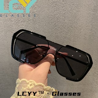 Lcyy2023 ใหม่ แว่นตากันแดดแฟชั่น กรอบสี่เหลี่ยม ขนาดใหญ่ ป้องกันรังสีอัลตราไวโอเลต 7418