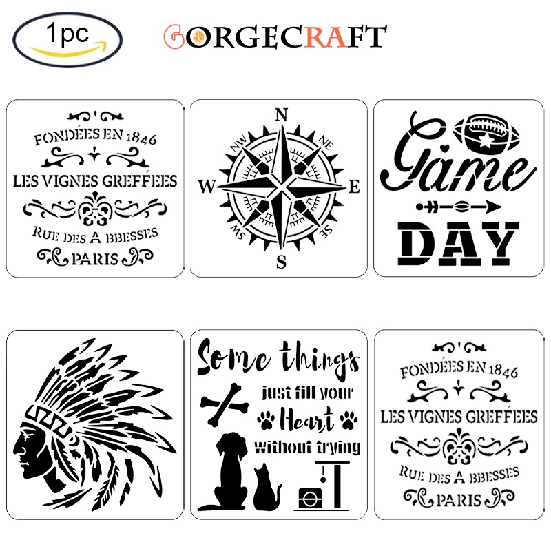 แผ่นแม่แบบพลาสติก ทรงสี่เหลี่ยม ใช้ซ้ําได้ ขนาด 300x300 มม. สําหรับตกแต่งสมุดภาพ กระดาษ ผนัง เฟอร์นิเจอร์ พื้นไม้ 1 ชิ้น