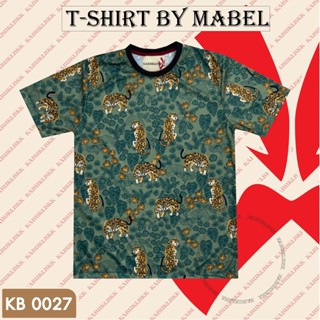 เสื้อยืดลายเสือดาวพื้นหลังสีเขียวเข้มลายใหม่ล่าสุด