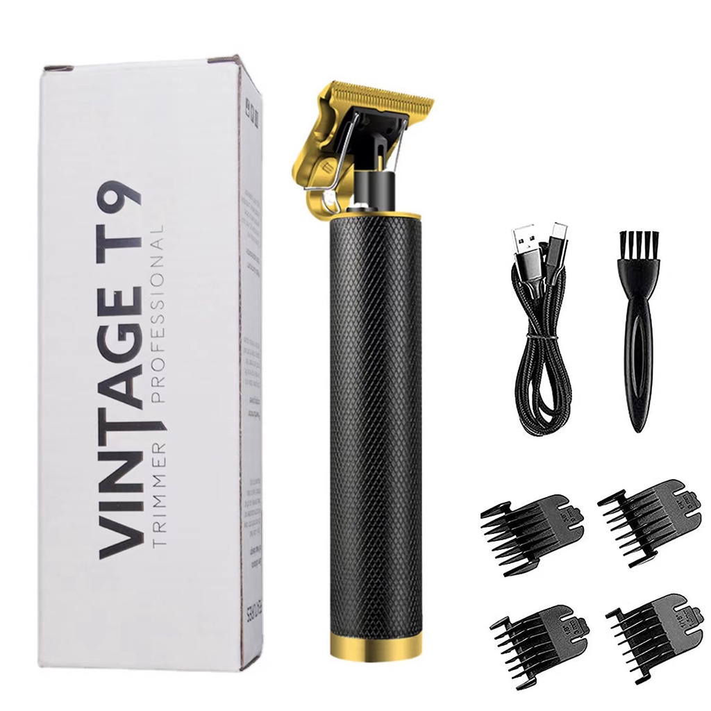 รุ่นขายดี VINTAGET9ปัตตาเลี่ยนไฟฟ้า ชาร์จไฟผ่าน USB, ที่ตัดผมโกนผม.รุ่นใช้ถ่าน.รุ่น แบตเตอรี่ในตัว