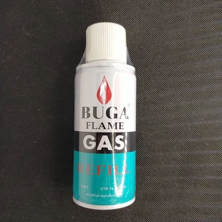 แก๊สกระป๋องเติมไฟแช็ก Buga Gas Refill แก๊สเติมไฟแช็ก แก๊สไฟแช็ก 3 ขนาด 50g / 130g / 300g