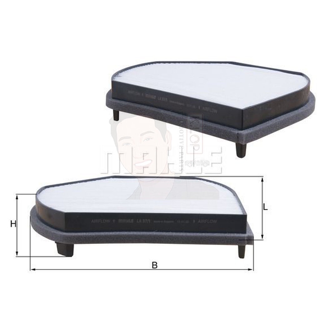 LA 37-1 กรองแอร์ BENZ W202 W210 C208 R170 right-hand ยี่ห้อ MAHLE