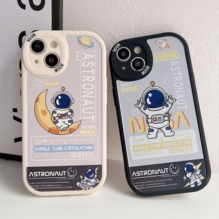 สำหรับ เคส iPhone 11 13 14 12 Pro Max Nasa Space ปลอกนักบินอวกาศสำหรับ iPhone 11 13 14 12 Pro Max 7 8 Plus XR XS X 6 6S SE2 SE3 เคสกันกระแทกเลนส์ป้องกัน 7Plus 8Plus 14Pro 12Pro 13Pro 11Pro Max 14Plus