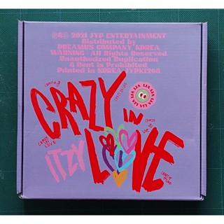 อัลบั้ม ITZY - CRAZY IN LOVE Album เวอร์ ลีอา แกะแล้ว ไม่มีการ์ด ไม่มีโปสเตอร์ พร้อมส่ง CD Kpop LIA