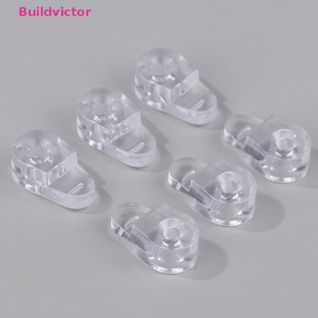 Buildvictor คลิปยึดแผงกระจก สําหรับประตูตู้ 50 ชิ้น