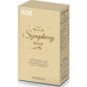 Nutri Master Symphony Gold 30 เม็ด นูทรี มาสเตอร์ ซิมโฟนี่ โกลด์ ลดการเกิดริ้วรอย ดูแลสุขภาพผิวให้สวยเปล่งปลั่ง