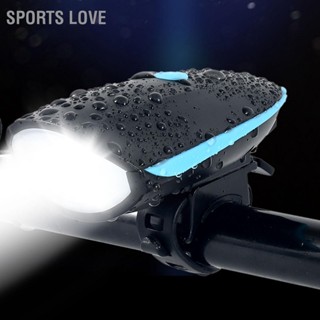 BSports Love Bike Horn Light Ipx4 ไฟหน้า Led กันน้ํา แบบชาร์จไฟได้ สีขาว สําหรับกลางแจ้ง