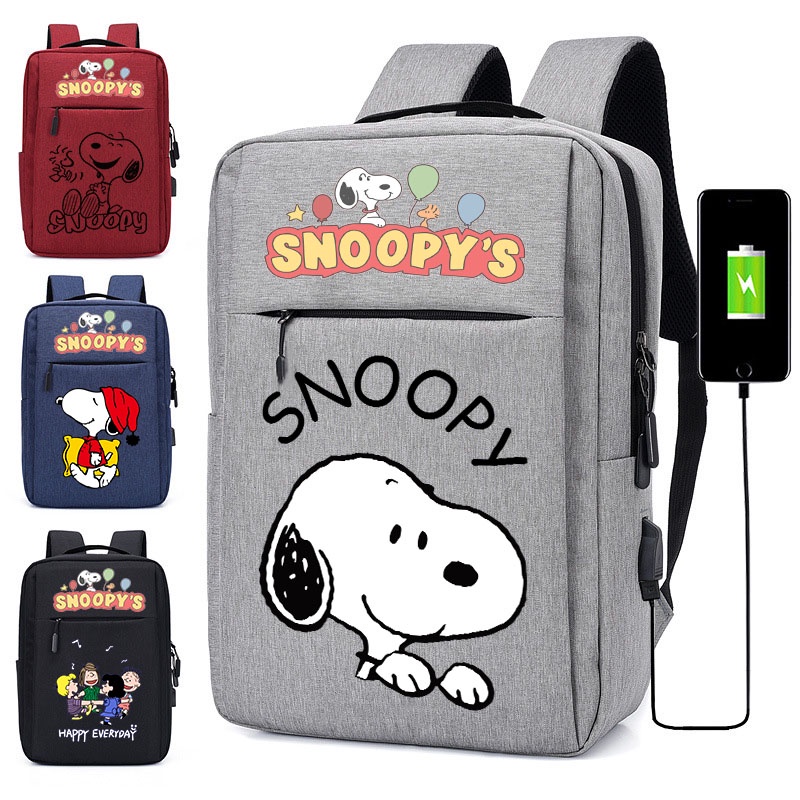 Snoopy Backpack for Women Student Backpack Travel Bag School Bag Laptop Bagpack for Men Korean Bagpa