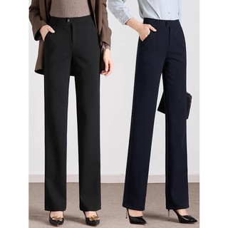 Bangkok Womens Office Slacks Straight Cut M-4XL 27-38 waistine Plus size office wear