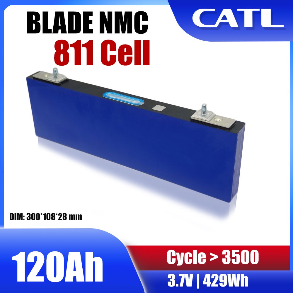 แบตเตอรี่ CATL​ NMC 811 116ah 120ah Blade  ลิเธียม 3.7V Lithium Ion GRADE A​ UPS​ Battery​ ระบบโซล่า
