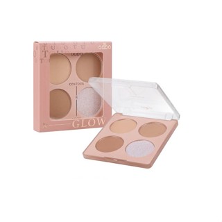 Odbo Contour &amp; Glow Palette #OD1303 : โอดีบีโอ คอนทัวร์ แอนด์ โกลว ไฮไลท์ พาเลท x 1 ชิ้น alyst