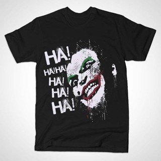 Qiuy5 {พร้อมส่ง เสื้อยืดแขนสั้น พิมพ์ลาย Joker Laugh By Rustenico พลัสไซซ์ ของขวัญวันเกิด สําหรับผู้ชาย XS-6XL