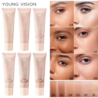 ของแท้ YOUNG YOUNG VISION คอนซีลเลอร์ รองพื้น เนื้อแมตต์ 6 สี จุดด่างดํา รอยสิว ข้าวสาลี ซ่อมแซมสี รองพื้น ครีม เครื่องสําอาง