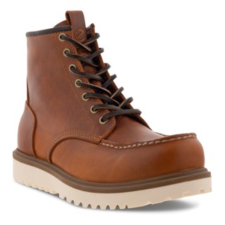 ECCO รองเท้าบูทหนังรุ่น STAKER M 6IN MOC BOOT COGNAC