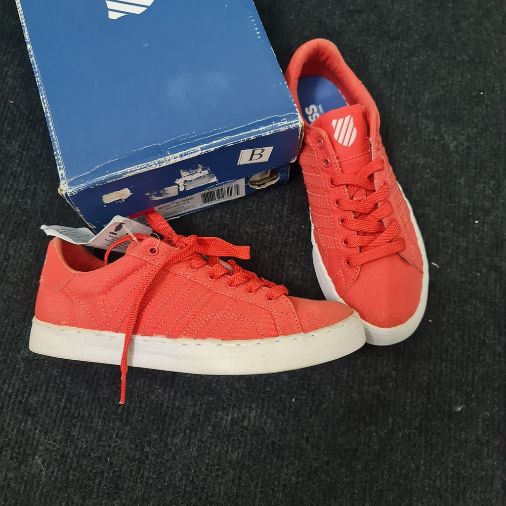 [SOLD At A HEAVY LOSS] kswiss รองเท้าผู้หญิง ส้มแดงเข้ม