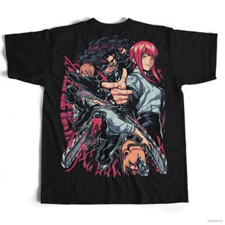 Gp41 เสื้อยืดแขนสั้นลําลอง ทรงหลวม พิมพ์ลายกราฟฟิค อนิเมะ Chainsaw Man พลัสไซซ์ แฟชั่นสําหรับผู้ชาย และผู้หญิง PG41