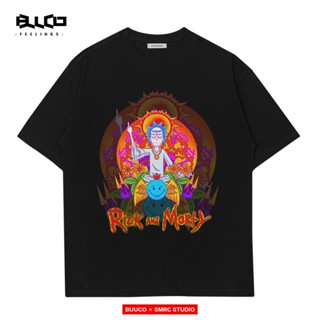 เสื้อยืด Rick And Morty joint Cartoon Short-Sleeved T-Shirt Mens Summer Loose All-Match American ins Womens Brand_40