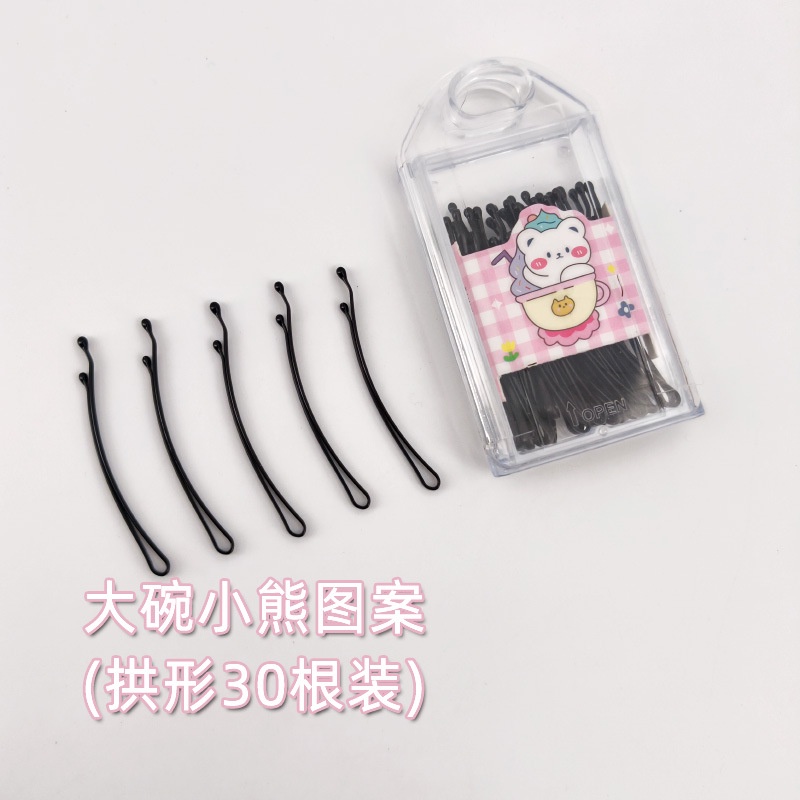 กิ๊บติดผมหน้าม้า ลายการ์ตูนน่ารัก สีดํา สไตล์ญี่ปุ่น และเกาหลีใต้ 30 กล่อง - รูปที่ 6