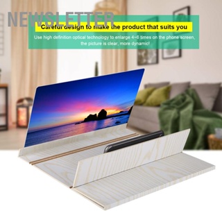 12 High Definition Mobile Phone Screen Amplifier with Wood Grain Stand Anti radiation