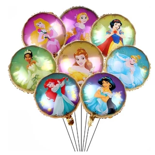 🇹🇭 800 107 ลูกโป่ง ฟอยล์ วันเกิด สังสรรค์ ปาตี้ การ์ตูน เจ้าหญิง / Foil Balloon Princess Disney cartoon