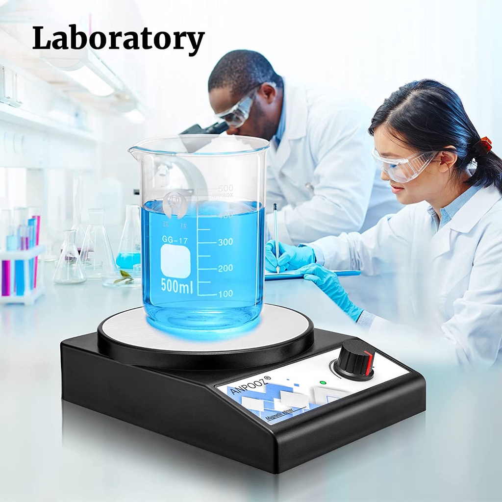 Magnetic Stirrer เครื่องกวนสาร แม่เหล็ก 100-3000RPM เครื่องกวนแม่เหล็กพร้อมบาร์กวน 3000mL เครื่องคนสาร US Plug เครื่องผสมปุ๋ย