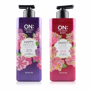 (แถม!!มาส์กหน้า89฿) The Face Shop  ON: THE BODY HAPPY BREEZE PERFUME WASH 480ml. (สีม่วง) เจลอาบน้ำ น้ำหอม ครีมอาบน้ำ