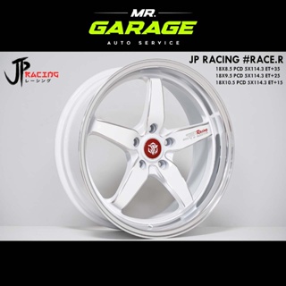 (ส่งฟรี) ล้อแม็กซ์ JP-RACE.R ขอบ 18x9.5 5 รู 114.3 ET+25 และ ขอบ 18x10.5 5 รู 114.3 ET+15 สีขาว (2 วง,4 วง)