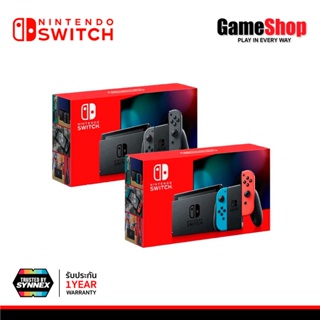 Nintendo Switch Console (V.2) - Neon / Gray เครื่องเกม นินเทนโด้ สวิช (รับประกันศูนย์ไทย Synnex)