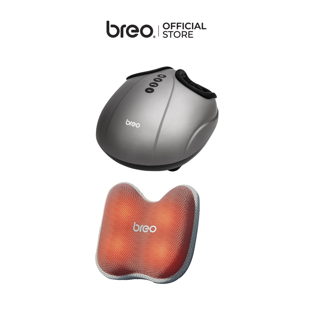 Bundles Set เครื่องนวดเท้า breo รุ่น iFoot + เครื่องนวดหลัง breo รุ่น New Back2