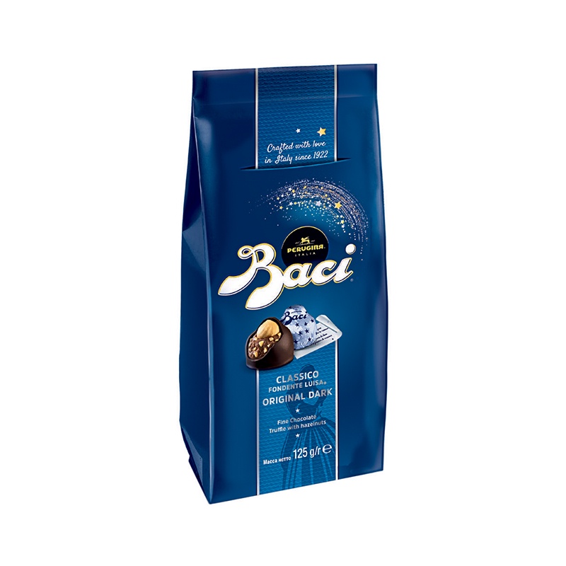 Baci Latte Milk Cocoa Truffle with Hazelnuts 125g (Perugina Brand) บาชี่ ช็อกโกแลตนมสอดไส้ถั่วเฮเซลน