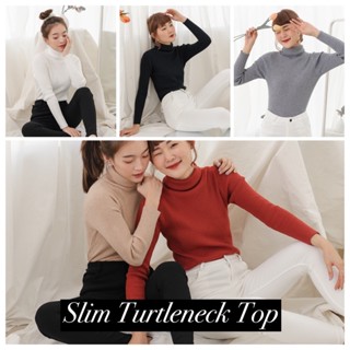 Coatmatter - Slim turtleneck top เสื้อไหมพรมคอเต่า