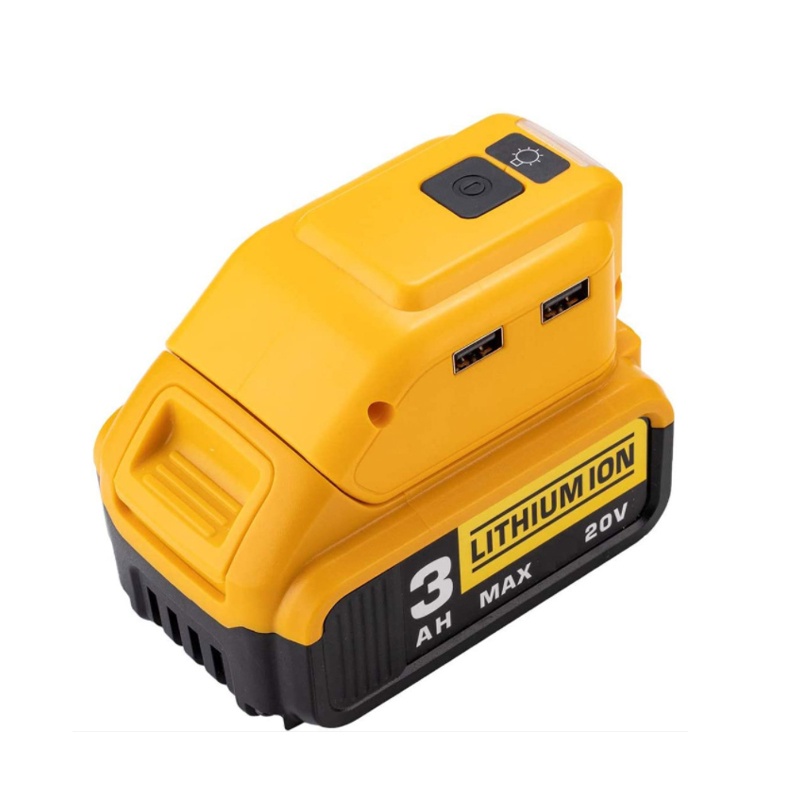 ZWINCKY อัพเกรดเปลี่ยน DCB090 แหล่งพลังงานสําหรับ Dewalt 20 V Max 18 V แบตเตอรี่อะแดปเตอร์ Dual USB DC 12 V LED ทํางานพร้อม Type-C