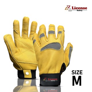 ถุงมือโรยตัว ถุงมือปีนเขา Abseiling Gloves รุ่น LC01 (Size.M)