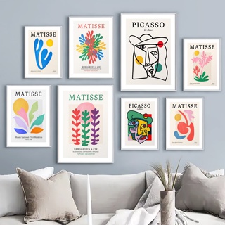 Picasso Matisse โปสเตอร์ภาพวาดผ้าใบ รูปก๊อกน้ํา สไตล์นอร์ดิก สําหรับตกแต่งผนังบ้าน ห้องนั่งเล่น