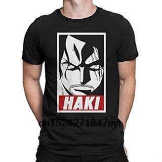 เสื้อยืดผู้ชาย ก้านสีขาว Haki One Piece Inspired A1 ใหม่ T.j_16