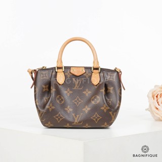 LOIUS VUITTON TURENNE NANO EBENE MONOGRAM  CANVAS GHW