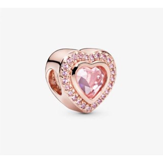 [พร้อมส่ง สินค้าแท้ 💯] Pandora Sparkling Pink Heart Charm